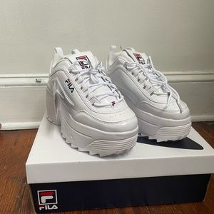 Fila Disruptor Platform Wedge Athletic Shoe - Size 9